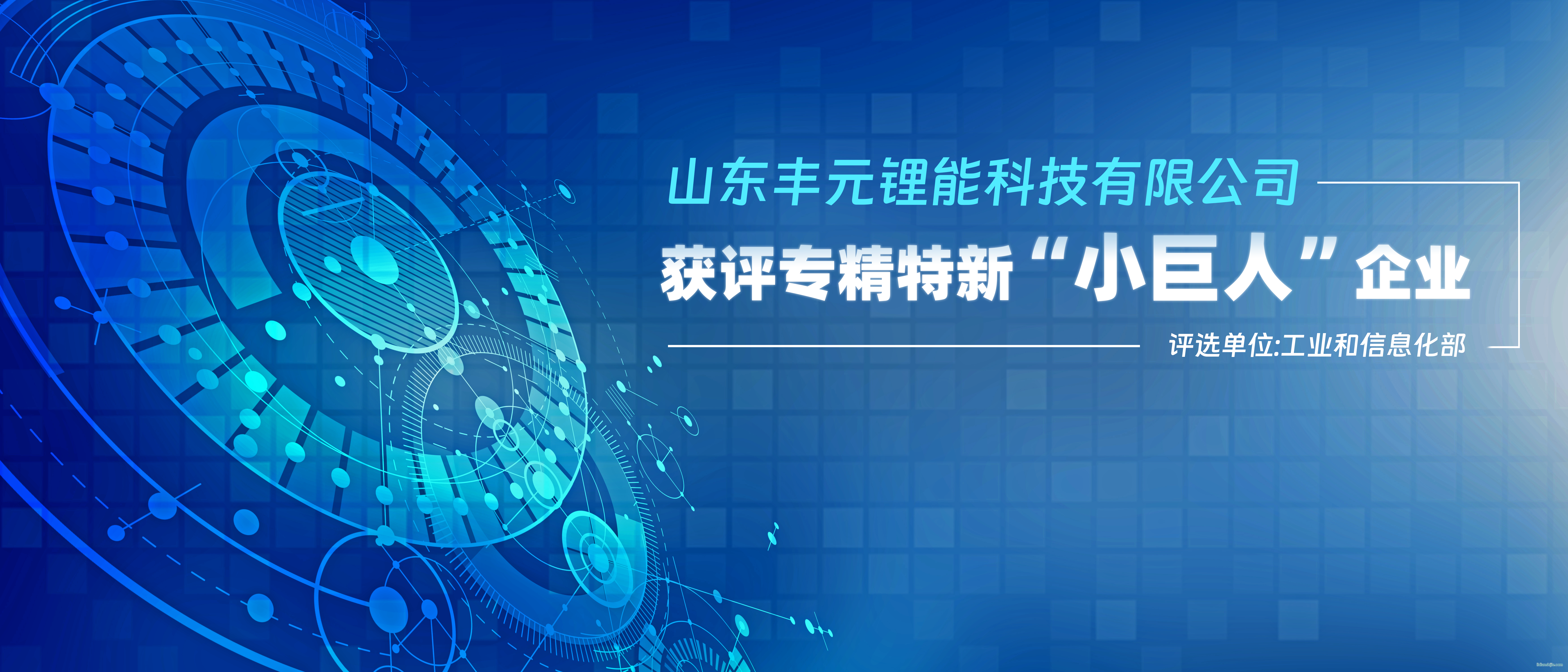 豐元鋰能獲評(píng)專精特新小巨人企業(yè)
